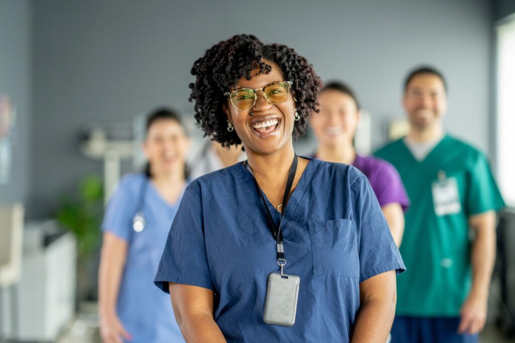 diverse healthcare team