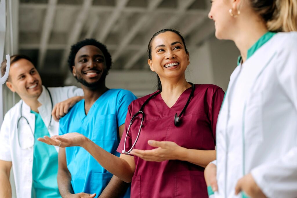 diverse healthcare team